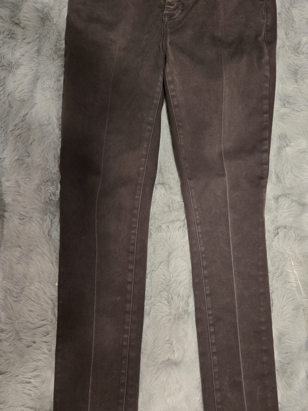NYDJ Lift Tuck Espresso Grey Legging Fit Jeans 10 Starched